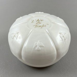 Vintage Nina Ricci 6oz L’Air Du Temps EMPTY Dusting Powder Container W/ Duster